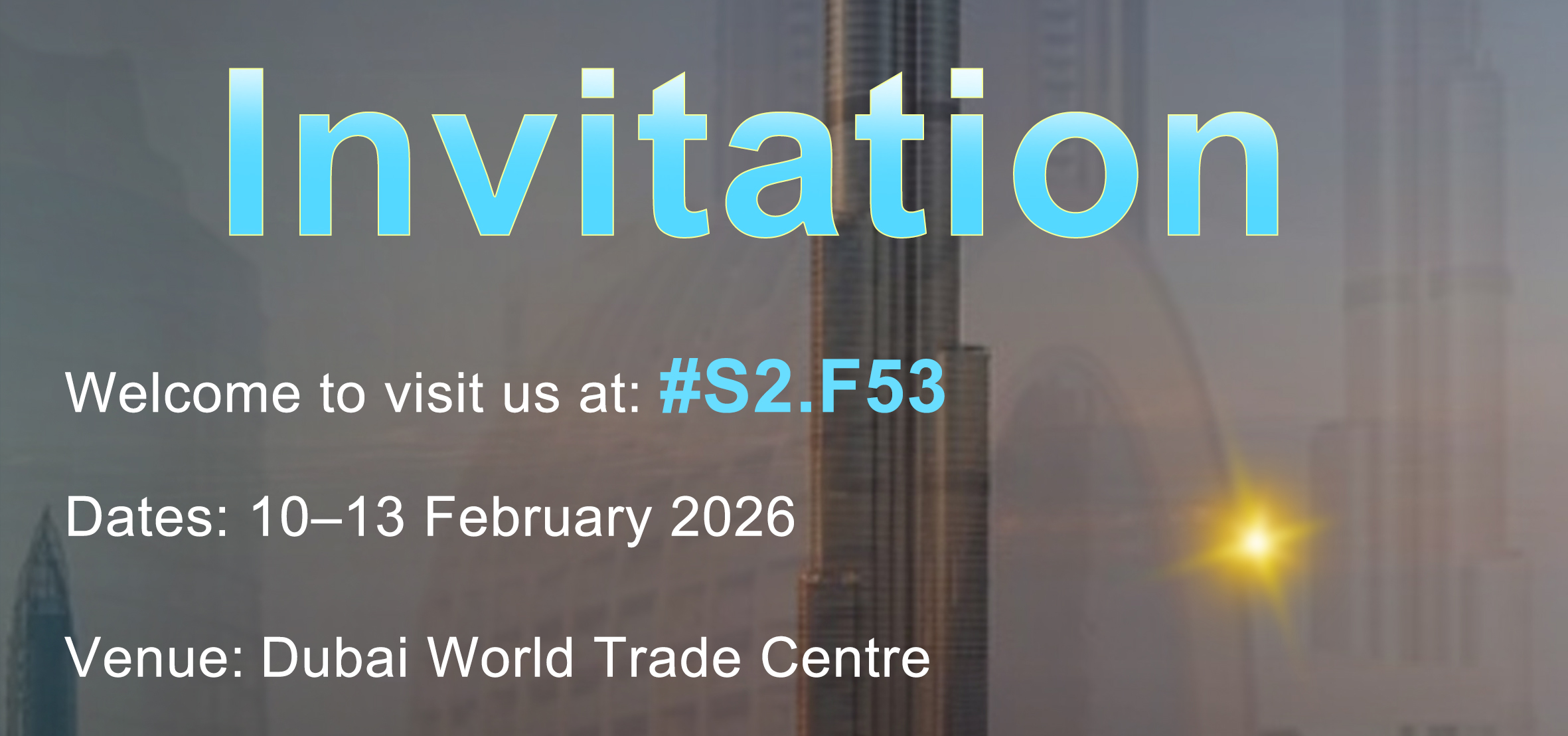 WHX Labs Dubai 2026 Exhibition Invitation Letter